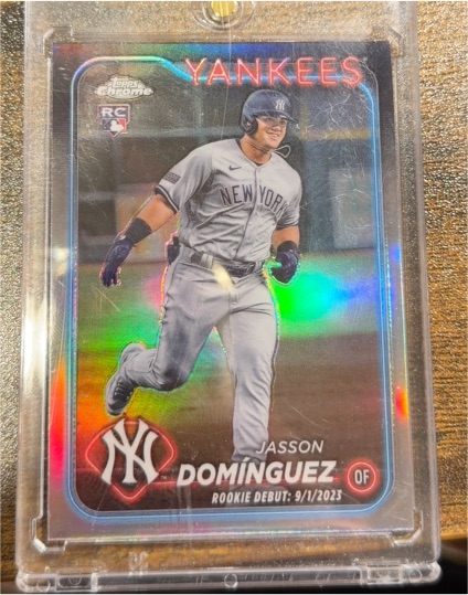 2024 Topps Chrome Update #USC70 Jasson Dominguez Rookie Debut — front
