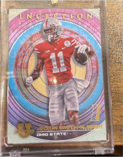 2022 Bowman University Inception #72 Jaxon Smith-Njigba — front