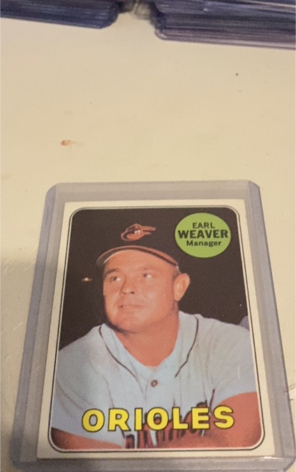1969 Topps #516 Earl Weaver — front