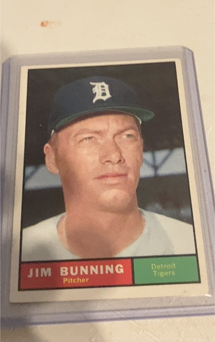1961 Topps #490 Jim Bunning — front