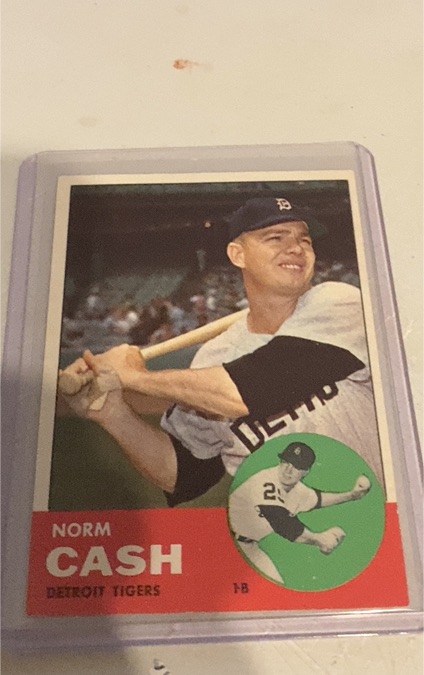 1963 Topps #445 Norm Cash — front