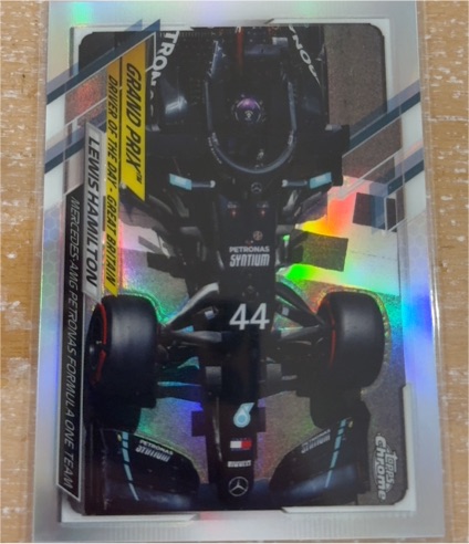2021 Topps Chrome Formula 1 #166 Lewis Hamilton — front