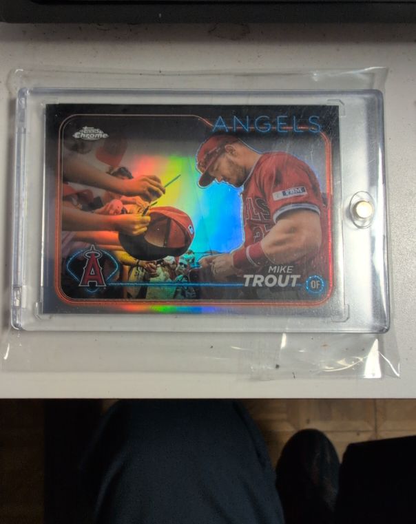 2024 Topps Chrome #200 Mike Trout — front