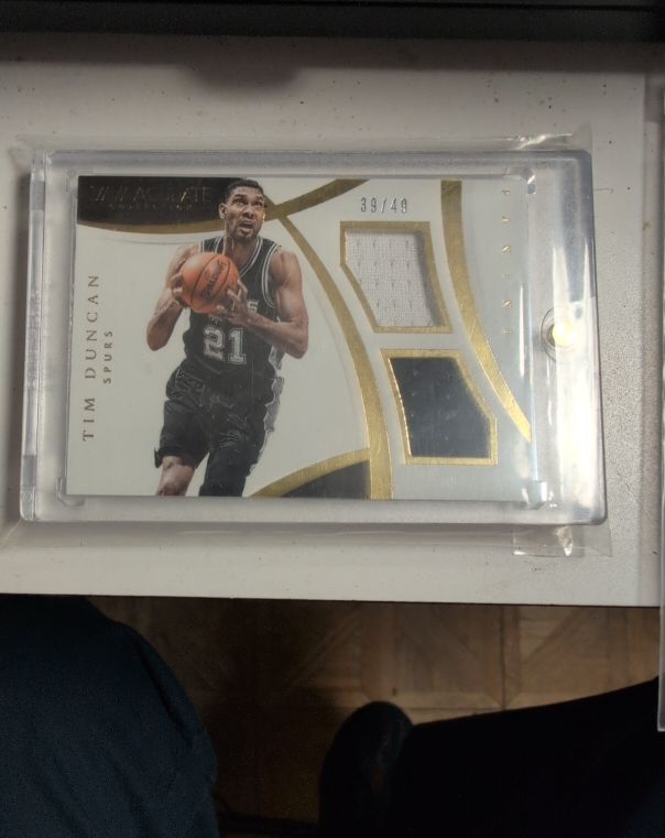 2014-15 Panini Immaculate Collection Dual Jersey #DMTE Tim Duncan — front
