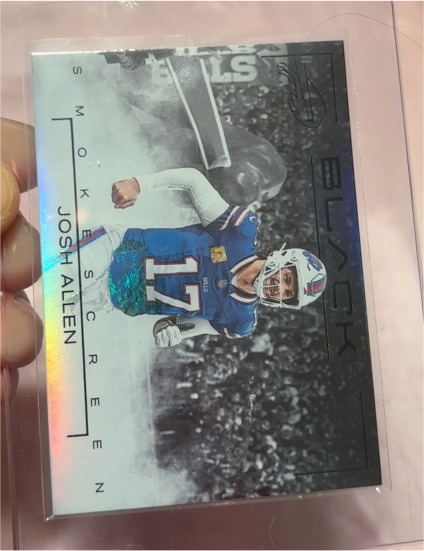2025 Panini Black #10 Josh Allen Smokescreen — front