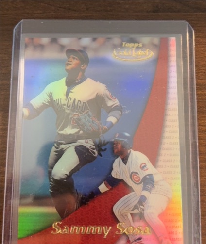 1998 Topps Gold Label #1 Sammy Sosa — front