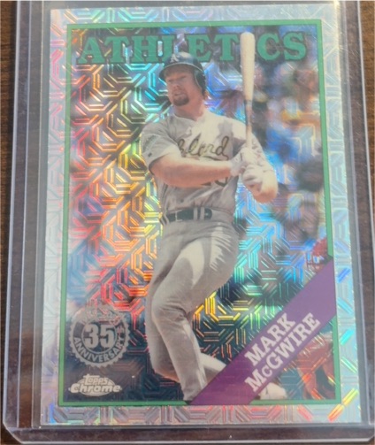 2023 Topps Series 1 1988 Topps Chrome Silver Pack Mojo #T88C-49 Mark McGwire — front