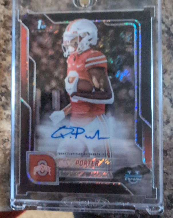 2025 Bowman Chrome University #BCA-QPO Quincy Porter — front