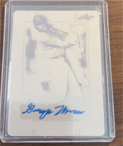2019 Leaf Perfect Game Showcase Printing Plate Magenta Grayson Moore Auto 1/1 — front