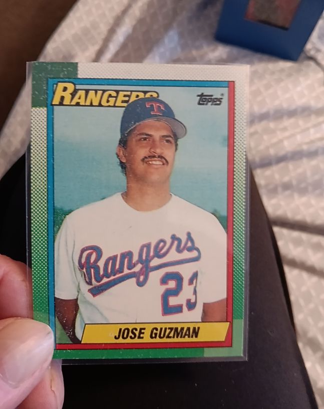 1990 Topps #308 Jose Guzman — front