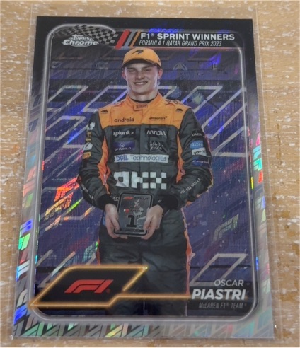 2024 Topps Chrome Formula 1 Sprint Winners #151 Oscar Piastri — front
