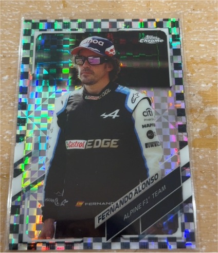 2021 Topps Chrome Formula 1 #38 Fernando Alonso Alpine F1 Team — front