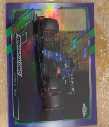 2021 Topps Chrome Formula 1 #104 Fernando Alonso — front