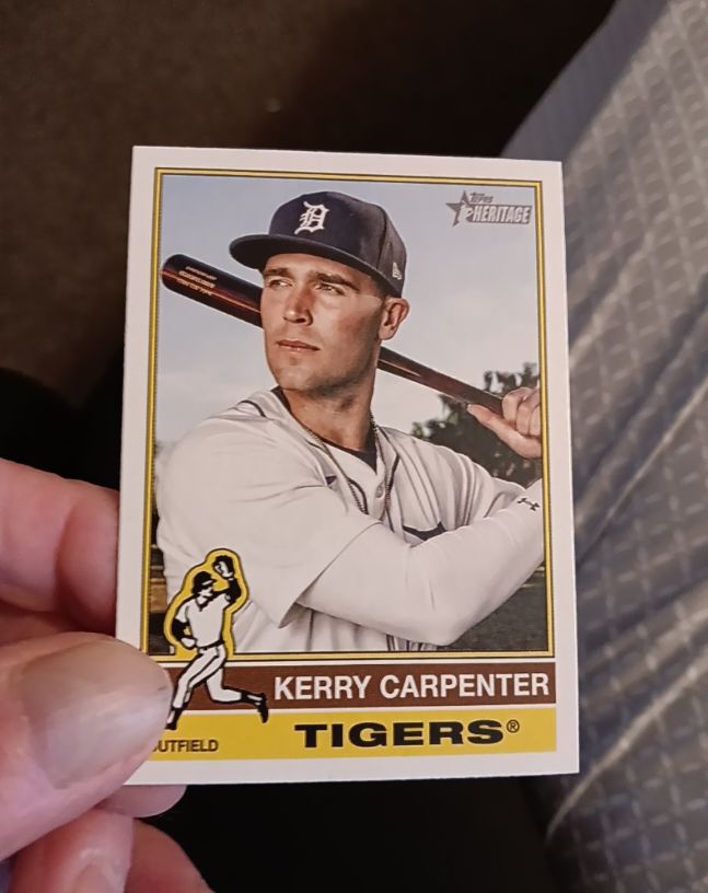 2025 Topps Heritage #226 Kerry Carpenter — front