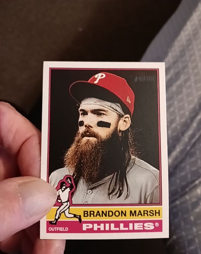 2025 Topps Heritage #248 Brandon Marsh — front