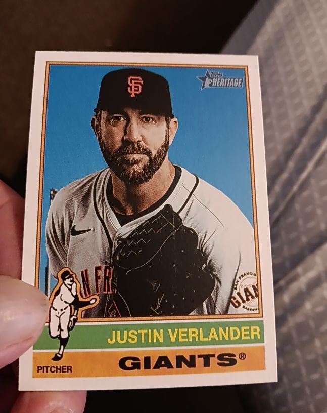 2025 Topps Heritage #317 Justin Verlander — front