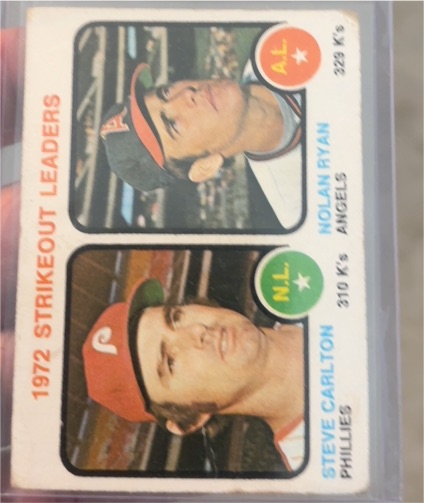 1973 Topps #67 1972 Strikeout Leaders Nolan Ryan Steve Carlton — front