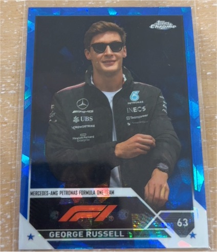 2023 Topps Chrome Formula 1 #14 George Russell — front