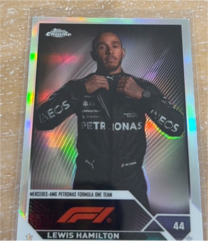 2023 Topps Chrome Formula 1 #21 Lewis Hamilton — front