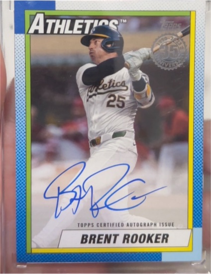 2025 Topps Series 2 1990 Topps Auto #90B2-BRO Brent Rooker — front