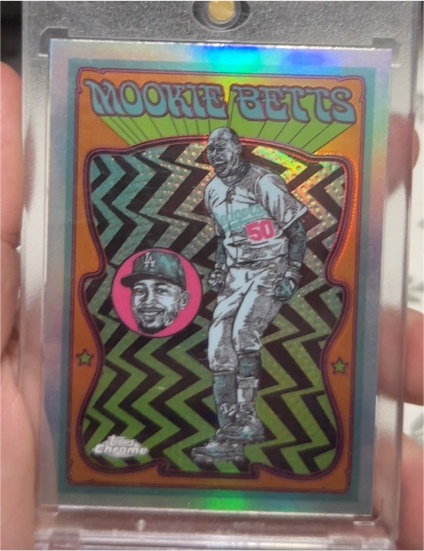 2025 Topps Chrome #UV-6 Mookie Betts Ultra Violet All Stars — front