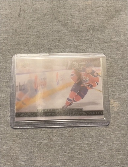 2017-18 Upper Deck Tim Hortons Triple Exposure #TE-12 Connor McDavid — front