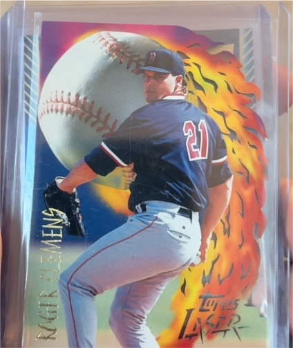 1996 Topps Laser #52 Roger Clemens — front