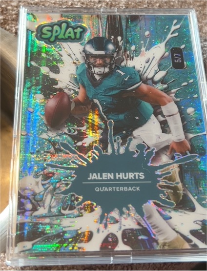 2025 Wild Card Splat #Jalen Hurts — front