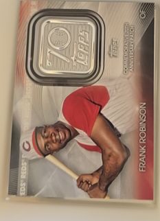 2021 Topps 70th Anniversary Logo Patch #T70P-FR Frank Robinson — front