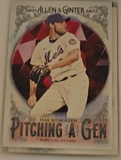 2022 Topps Allen & Ginter #PAG-8 Max Scherzer — front