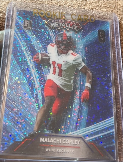 2024 Wildcard American Metallix #3/12 Malachi Corley — front
