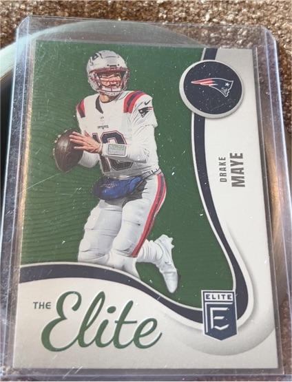 2025 Panini Donruss Elite #7 Drake Maye The Elite Green — front