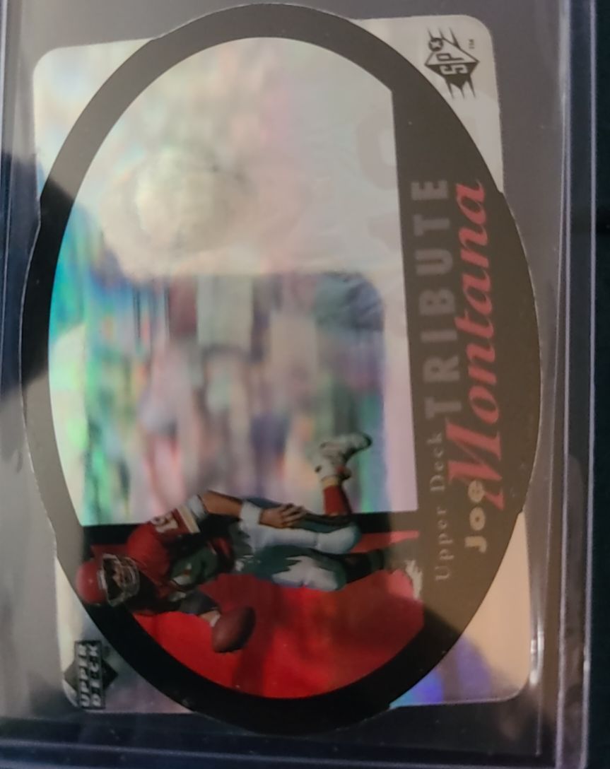 1996 Upper Deck SPx #UDT-19 Joe Montana Tribute — front
