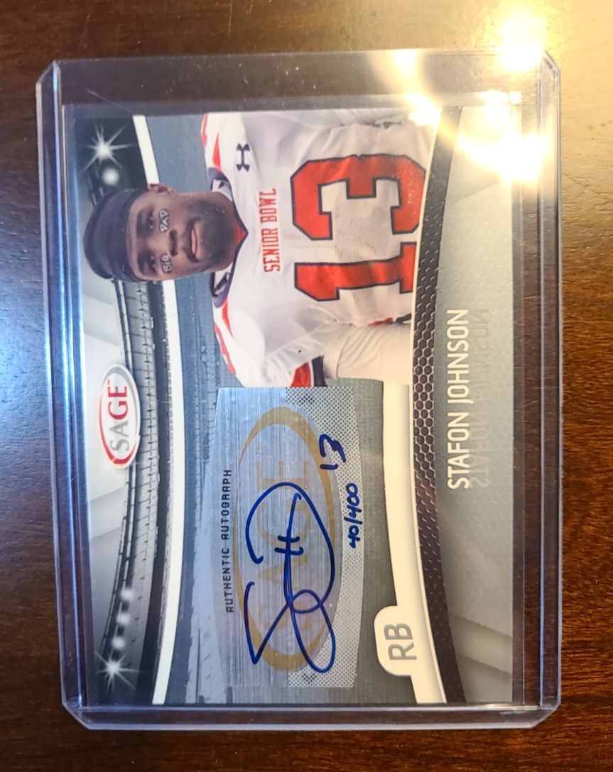 2010 Sage #A-13 Stafon Johnson — front