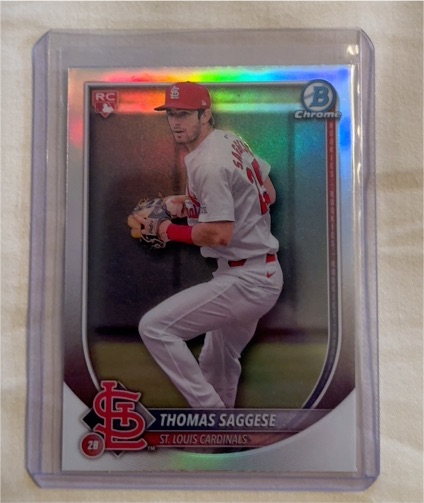 2025 Bowman Chrome #57 Thomas Saggese — front