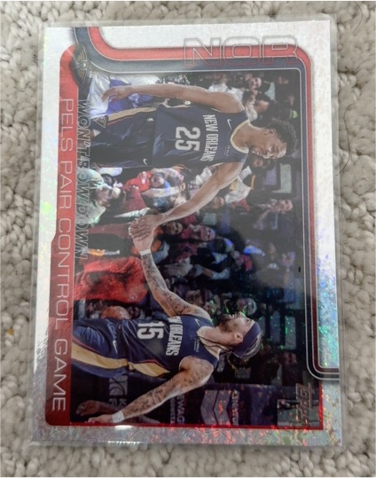 2025-26 Topps #299 Won't Bow Down: Pels Pair Control Game — front