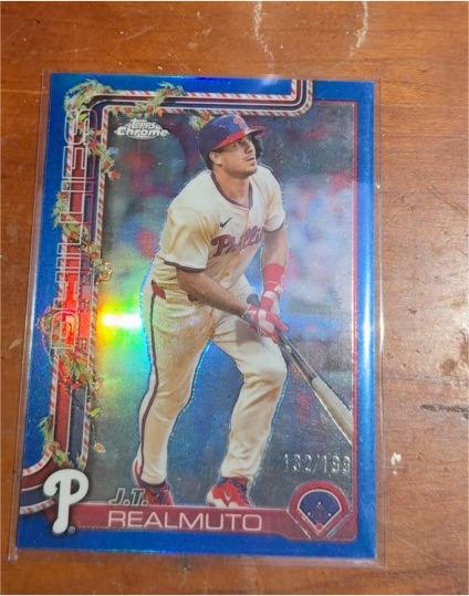2025 Topps Chrome #2 J.T. Realmuto — front