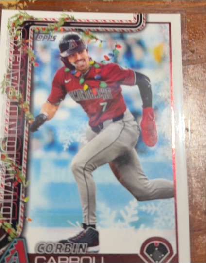 2025 Topps Holiday #H158 Corbin Carroll — front