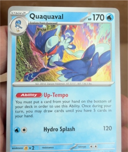 2023 Pokémon TCG Surging Sparks #052 Quaquaval — front