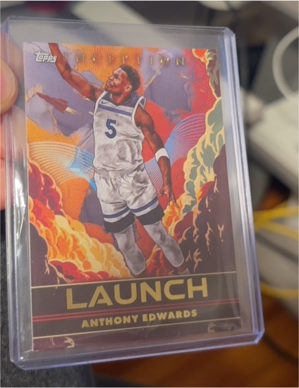 2024 Topps Inception #LA-AE Anthony Edwards Launch SSP — front