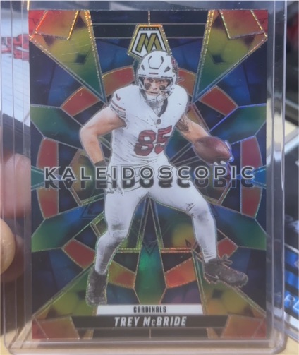 2025 Panini Mosaic #15 Trey McBride Kaleidoscopic SSP — front