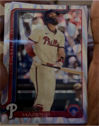2025 Topps Chrome #150 Bryce Harper — front