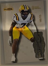 2022 Wild Card Matte #MB-34 Derek Stingley Jr. — front