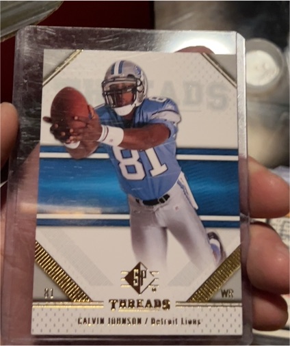 2009 Upper Deck SP Threads #15 Calvin Johnson — front