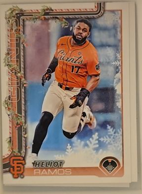2025 Topps Holiday #H129 Heliot Ramos — front