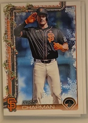 2025 Topps Holiday #H177 Matt Chapman — front