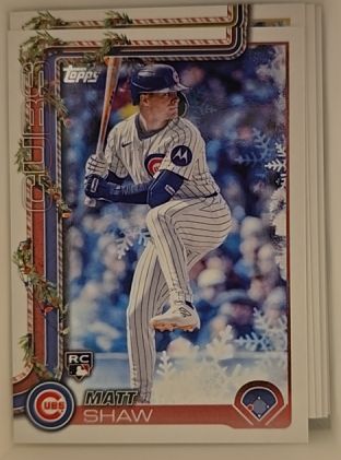 2025 Topps Holiday #H173 Matt Shaw — front