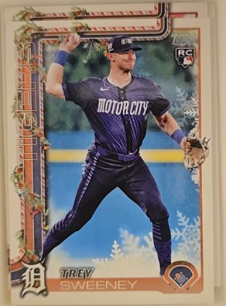2025 Topps Holiday #H172 Trey Sweeney — front