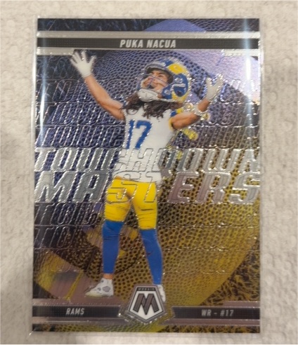 2025 Panini Mosaic Touchdown Masters #12 Puka Nacua — front