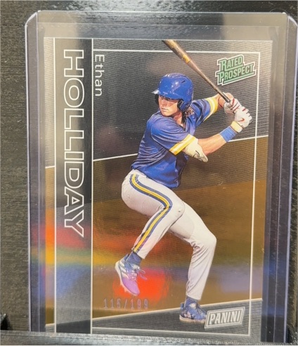 2025 Panini The National Silver Pack #RP1 Ethan Holliday Rated Prospect — front